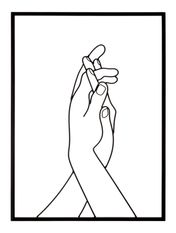 Décoration murale simplement mains cm 40x1x55