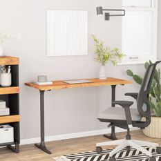 Dessus de bureau 120x60x2,5 cm rectangulaire bois massif acacia