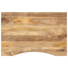 Dessus de bureau avec courbe 100x60x2,5 cm manguier massif brut