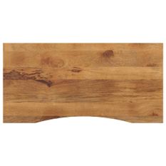 Dessus de bureau avec courbe 120x50x2,5 cm manguier massif brut