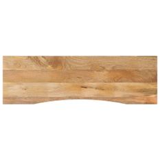 Dessus de bureau avec courbe 160x50x2,5 cm manguier massif brut