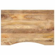 Dessus de bureau avec courbe 80x60x2,5 cm manguier massif brut