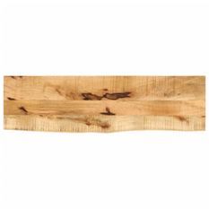 Dessus de table 100x20x2,5 cm bord vivant bois massif manguier