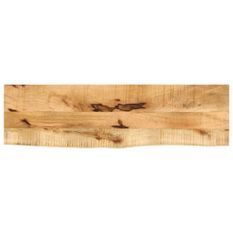 Dessus de table 100x20x3,8 cm bord vivant bois massif manguier