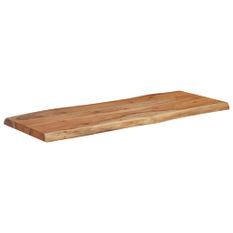 Dessus de table 100x40x2,5 cm rectangulaire bois massif acacia