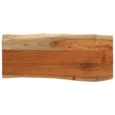 Dessus de table 100x40x3,8 cm rectangulaire bois massif acacia