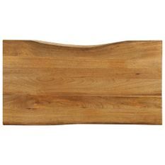 Dessus de table 100x60x2,5 cm bord vivant bois massif manguier