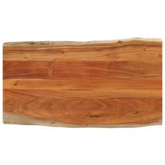 Dessus de table 100x60x2,5cm rectangulaire bois massif d'acacia