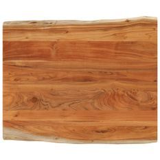 Dessus de table 100x80x2,5 cm rectangulaire bois massif acacia