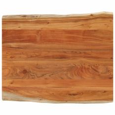 Dessus de table 100x80x3,8 cm rectangulaire bois massif acacia