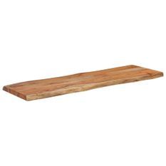 Dessus de table 110x40x2,5 cm rectangulaire bois massif acacia