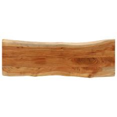 Dessus de table 110x40x3,8 cm rectangulaire bois massif acacia