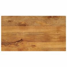 Dessus de table 110x50x3,8cm rectangulaire bois massif manguier