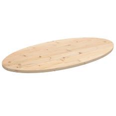 Dessus de table 110x55x2,5 cm bois de pin massif ovale