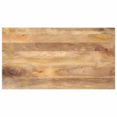 Dessus de table 110x60x2,5cm rectangulaire bois massif manguier