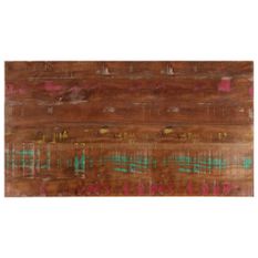 Dessus de table 110x60x3,8cm rectangulaire bois massif récupéré
