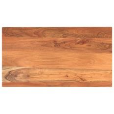 Dessus de table 110x70x2,5cm rectangulaire bois massif d'acacia