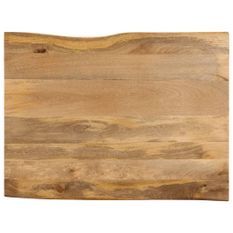 Dessus de table 110x80x2,5 cm bord vivant bois massif manguier