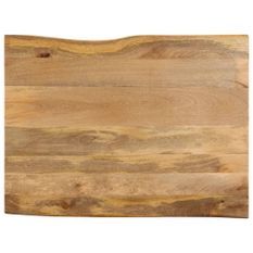 Dessus de table 110x80x3,8 cm bord vivant bois massif manguier