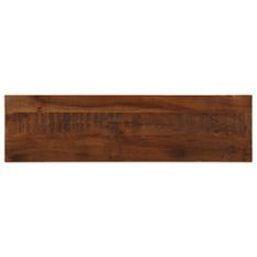 Dessus de table 120x30x2,5cm rectangulaire bois massif récupéré