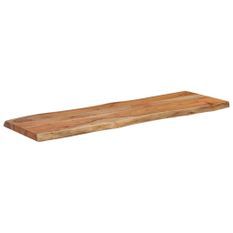 Dessus de table 120x40x2,5 cm rectangulaire bois massif acacia