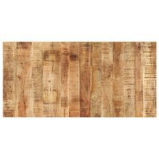 Dessus de table 120x60x(1,5-1,6) cm Bois de manguier brut