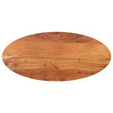 Dessus de table 120x60x2,5 cm ovale bois massif d'acacia