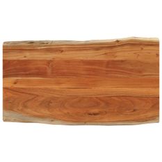 Dessus de table 120x60x3,8cm rectangulaire bois massif d'acacia