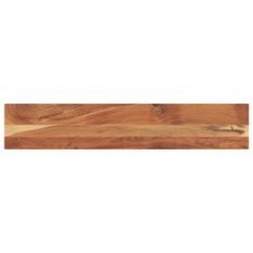 Dessus de table 140x20x2,5cm rectangulaire bois massif d'acacia