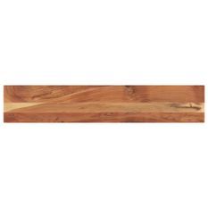 Dessus de table 140x30x2,5cm rectangulaire bois massif d'acacia