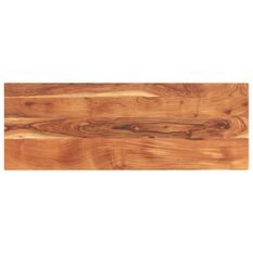 Dessus de table 140x50x3,8cm rectangulaire bois massif d'acacia
