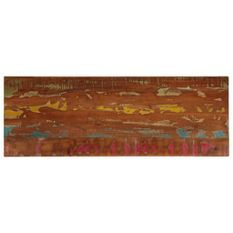 Dessus de table 140x60x1,5cm rectangulaire bois massif récupéré