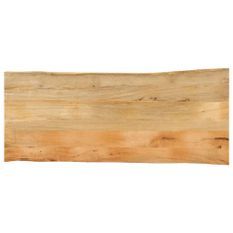 Dessus de table 140x60x3,8 cm bord vivant bois massif manguier