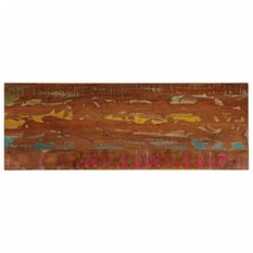 Dessus de table 140x60x3,8cm rectangulaire bois massif récupéré