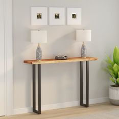 Dessus de table 160x30x2,5 cm rectangulaire bois massif acacia