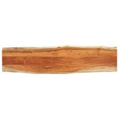 Dessus de table 160x40x3,8 cm rectangulaire bois massif acacia
