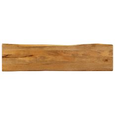 Dessus de table 180x40x3,8 cm bord vivant bois massif manguier