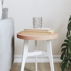 Dessus de table Ø30x2,5 cm rond bois massif de hêtre