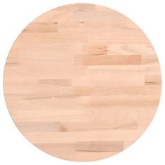 Dessus de table Ø30x4 cm rond bois massif de hêtre