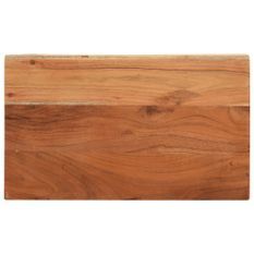 Dessus de table 40x30x3,8 cm rectangulaire bois massif d'acacia