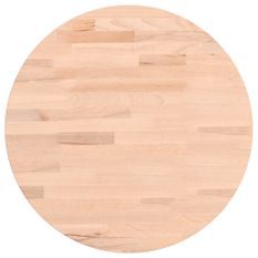 Dessus de table Ø40x4 cm rond bois massif de hêtre