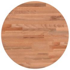 Dessus de table Ø40x4 cm rond bois massif de hêtre