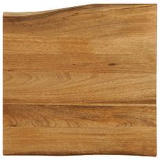 Dessus de table 40x40x2,5 cm bord vivant bois massif manguier