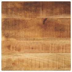 Dessus de table 40x40x2,5 cm carré bois massif de manguier brut