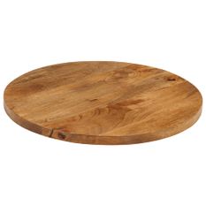 Dessus de table Ø 50x3,8 cm rond bois de manguier massif