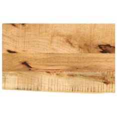 Dessus de table 50x40x2,5 cm bord vivant bois massif manguier