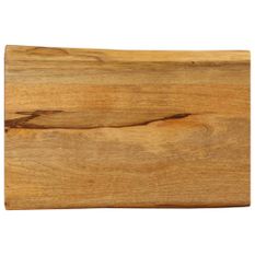 Dessus de table 50x40x2,5 cm bord vivant bois massif manguier