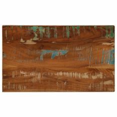 Dessus de table 50x40x2,5 cm rectangulaire bois massif récupéré