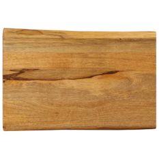 Dessus de table 50x40x3,8 cm bord vivant bois massif manguier