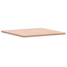 Dessus de table 50x50x1,5 cm carré bois massif de hêtre